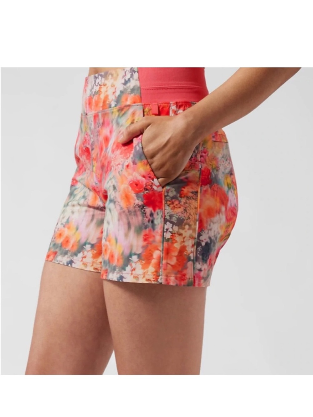 Athleta Floral Brooklyn Shorts size 16